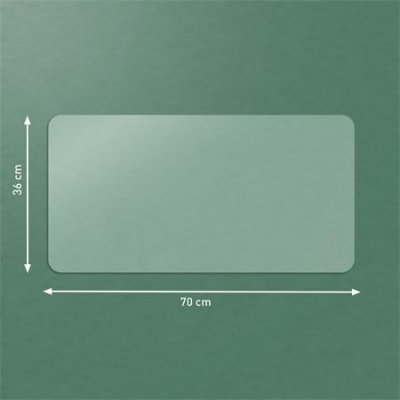 Könyökalátét, 70x36 cm, LEITZ, áttetsző