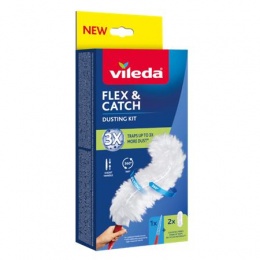 Portörlő szett, rövid nyelű, VILEDA "Flex&Catch"